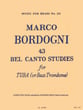 43 BEL CANTO STUDIES BASS TROMBONE OR TUBA cover